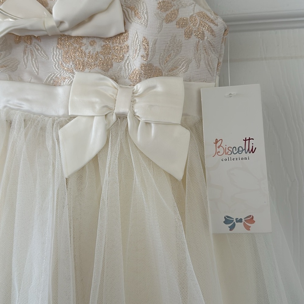 Cream Biscotti Formal Dress 4T - Picture 4 of 7